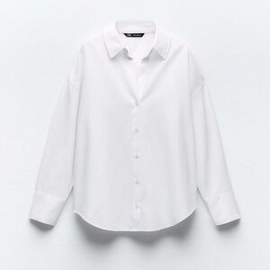 ZARA White Button Down Shirt